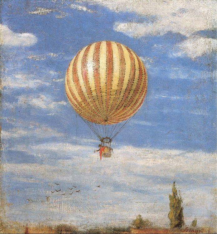 Merse, Pal Szinyei The Balloon Norge oil painting art